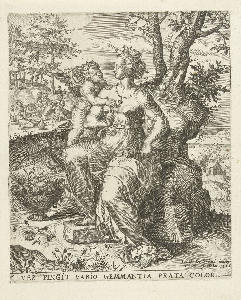 Spring: Venus and Cupid by Lambert Lombard