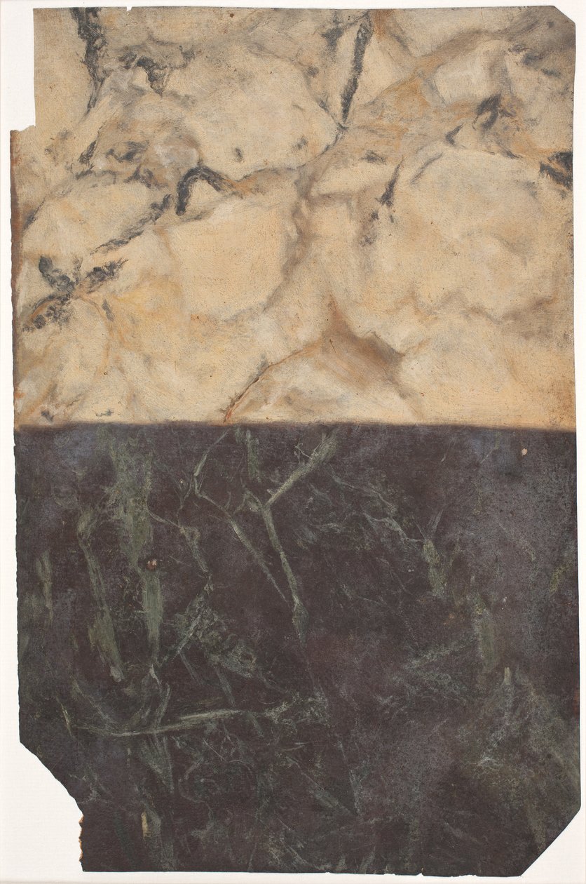 Draft for Two Different Types of Marbling, One Black-Blue and One Golden-White by Lambert van Haven
