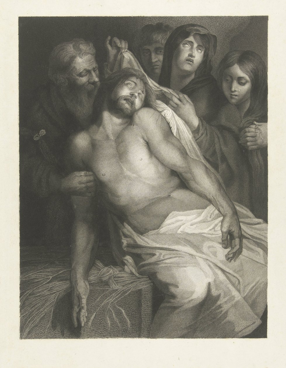 Entombment of Christ Christ on the straw