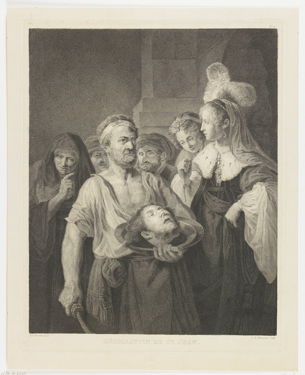 Salome Receiving the Head of John the Baptist by Lambertus Antonius Claessens