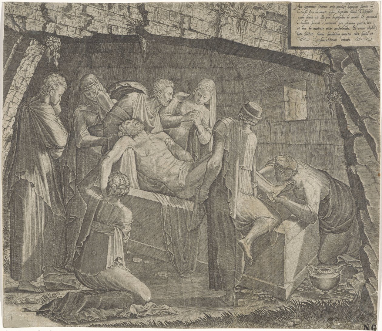 Entombment of Christ by Lambertus Suavius