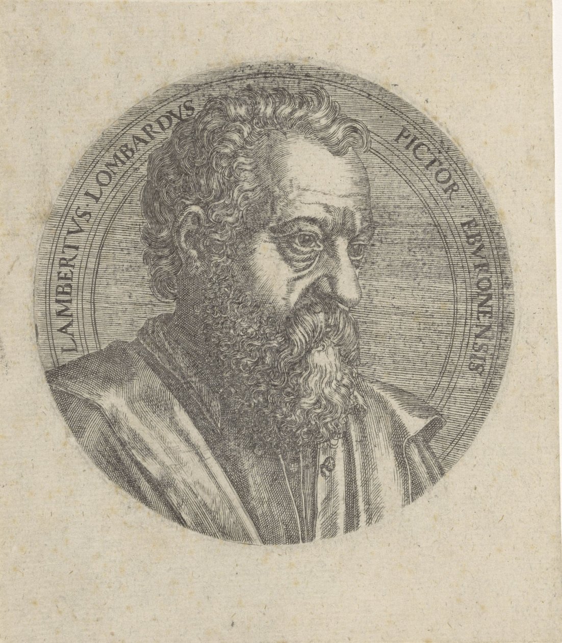 Portrait of Lambert Lombard by Lambertus Suavius