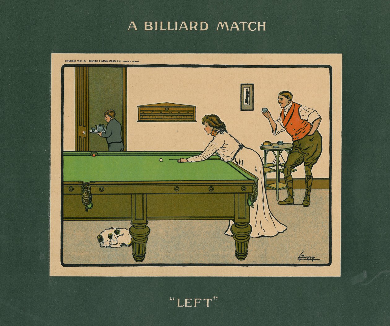 A Billiard Match - Left by Lance Thackeray