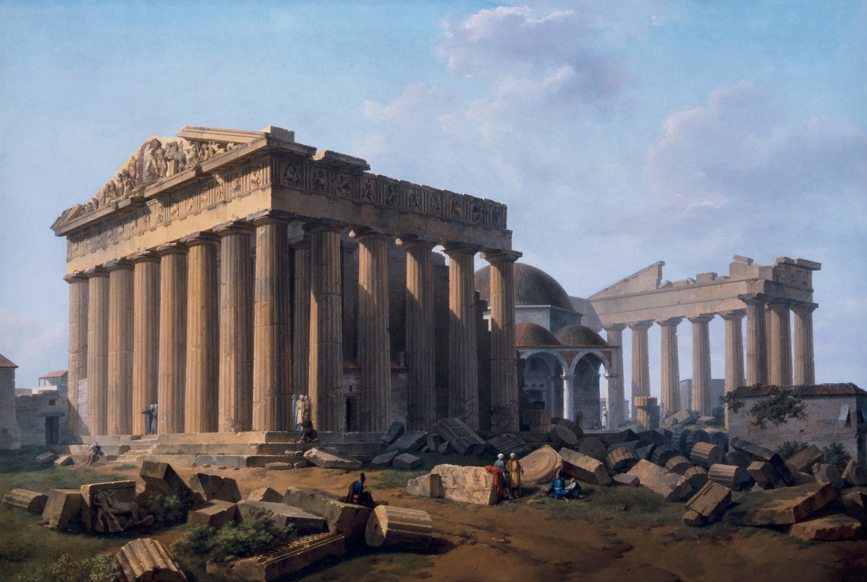 The Acropolis, Athens by Lancelot Théodore Turpin de Crissé de Crissé