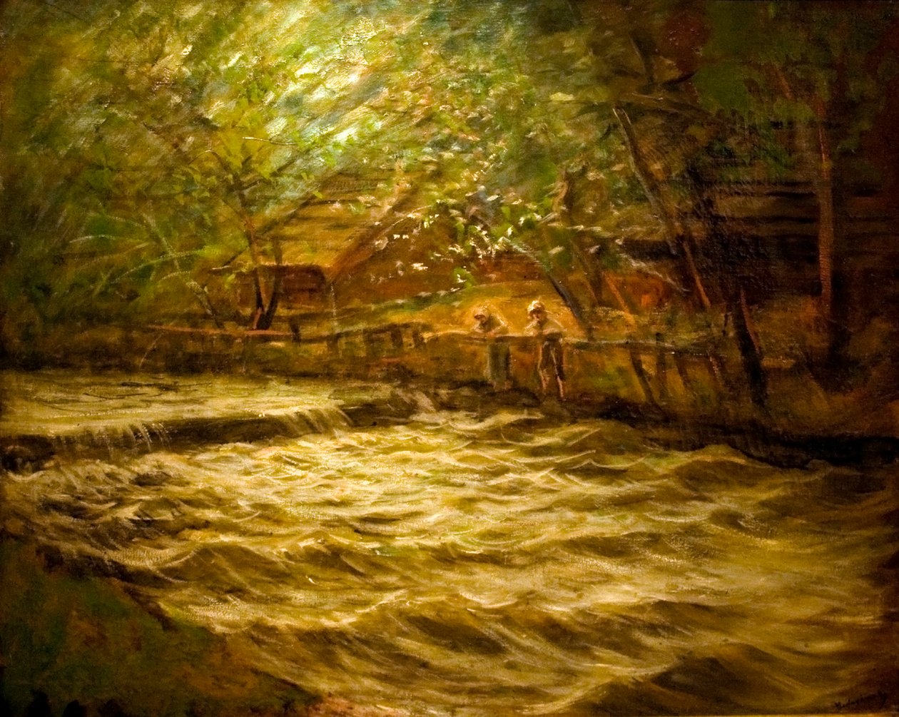 Brawling Brook by Laszlo Mednyanszky