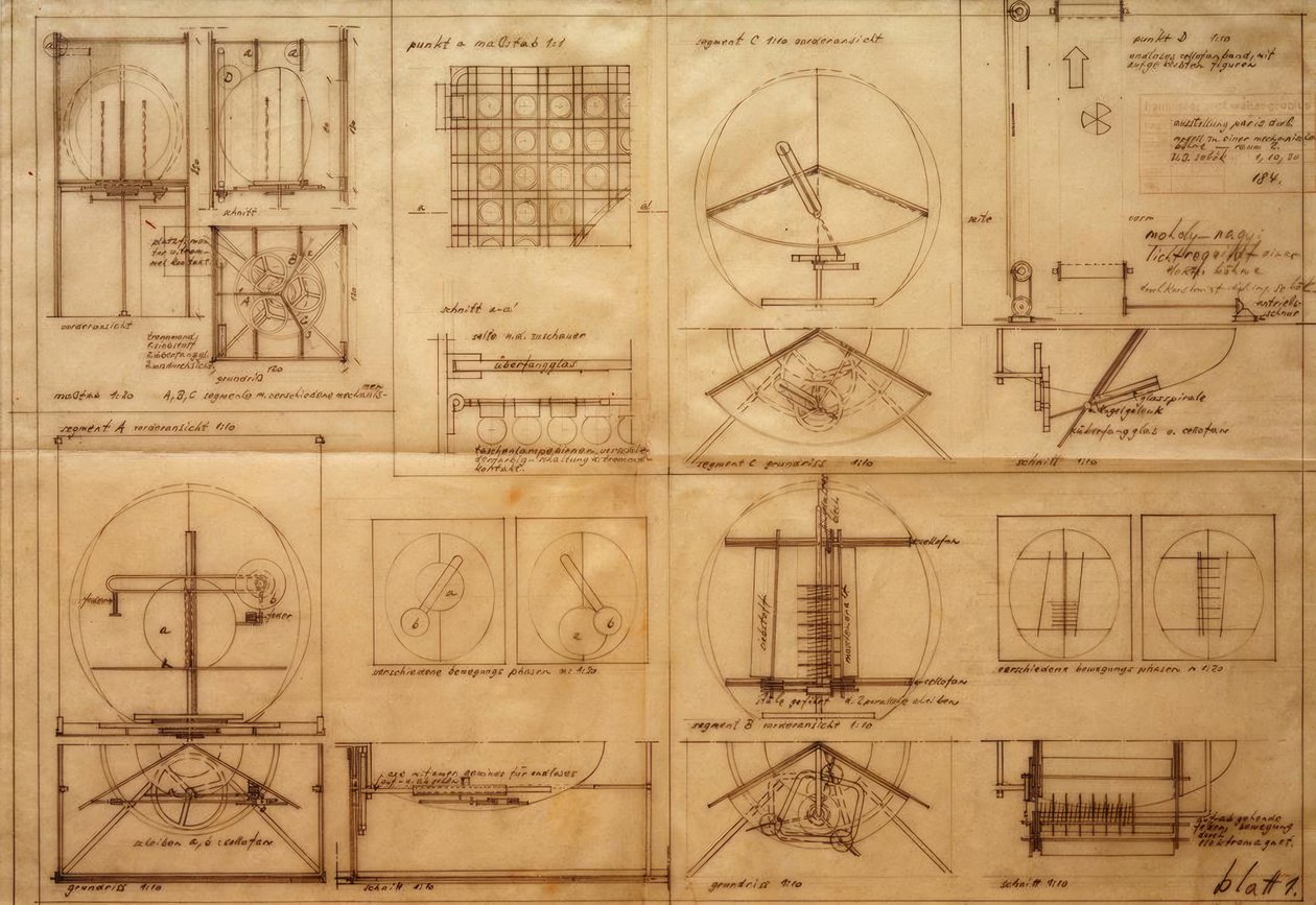 Lighting Prop of an Electric Stage by Laszlo Moholy Nagy