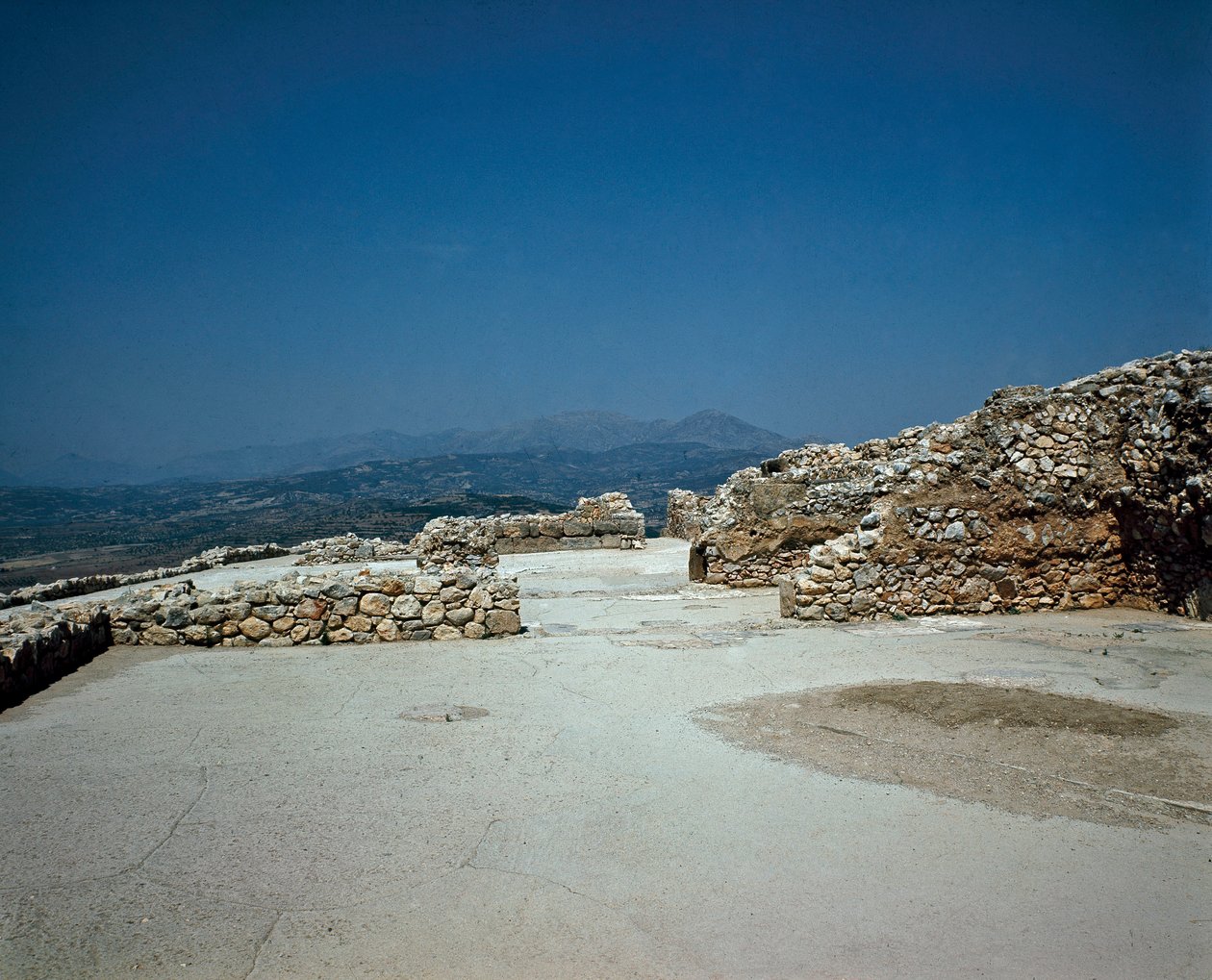Megaron of the Royal Palace: Site of the Ancient Town of Mycenae by Late Helladic Period Mycenaean