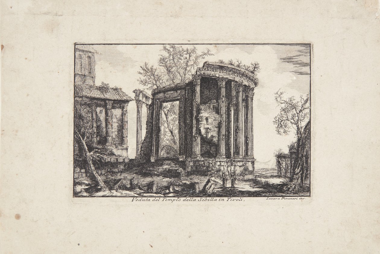 The Temple of Sibyl in Tivoli by Laura Piranesi