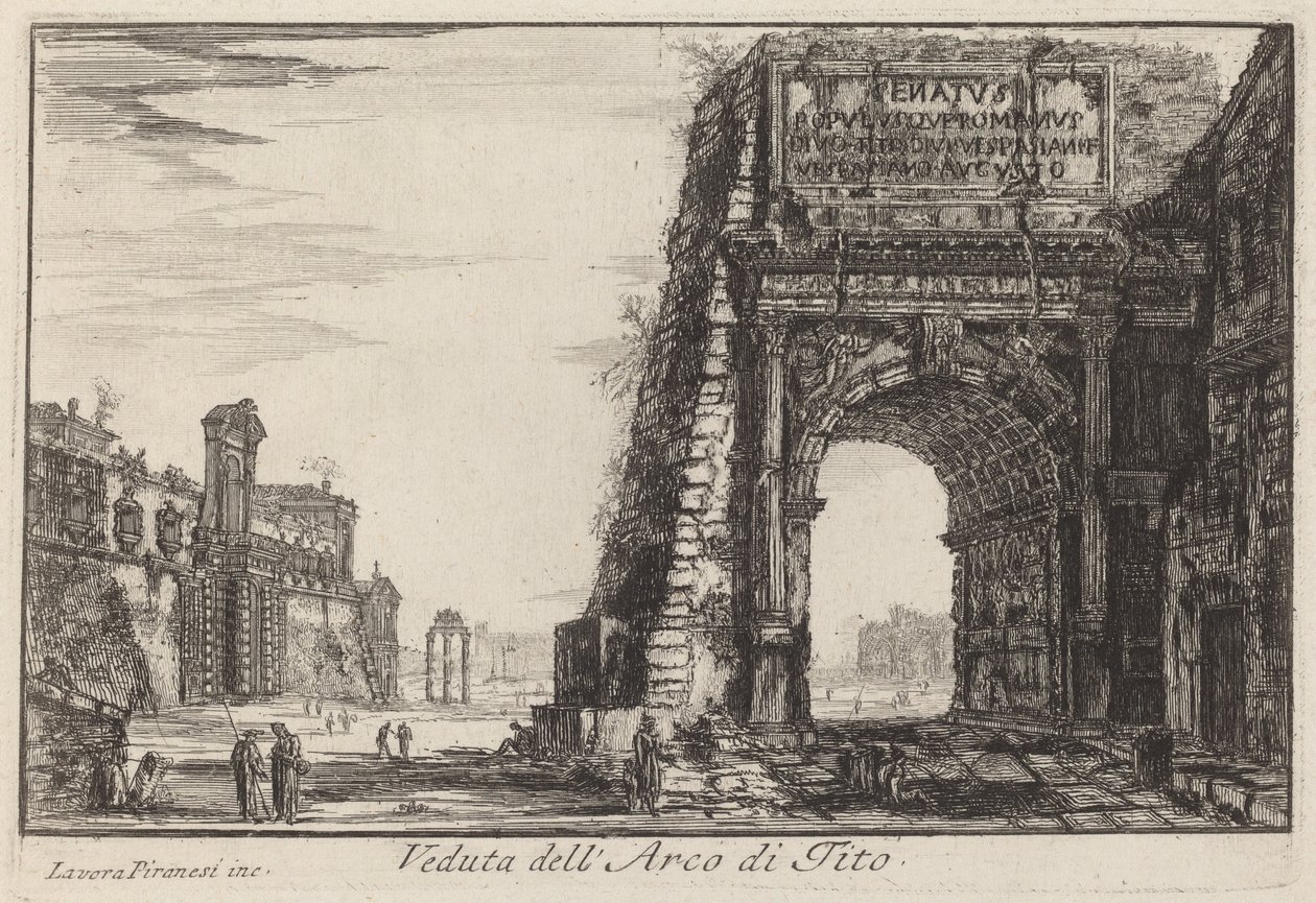 The Arch of Titus by Laura Piranesi after Giovanni Battista Piranesi