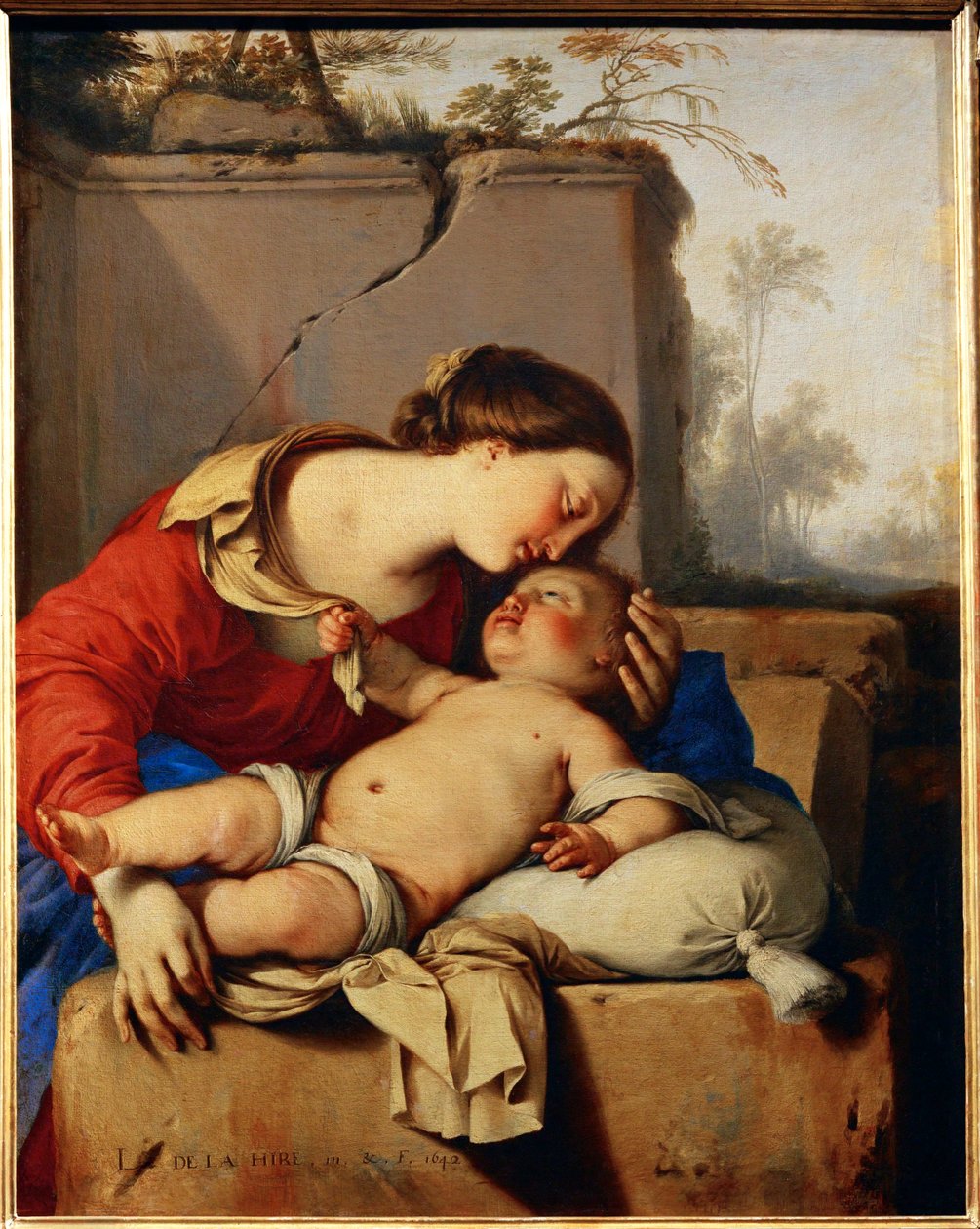 Madonna and Child by Laurent de (workshop of) La Hyre