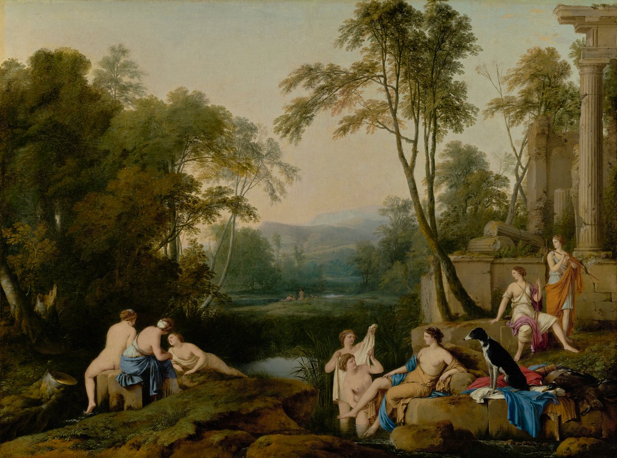 Diana and Her Nymphs in a Landscape, 1644 by Laurent de la Hyre