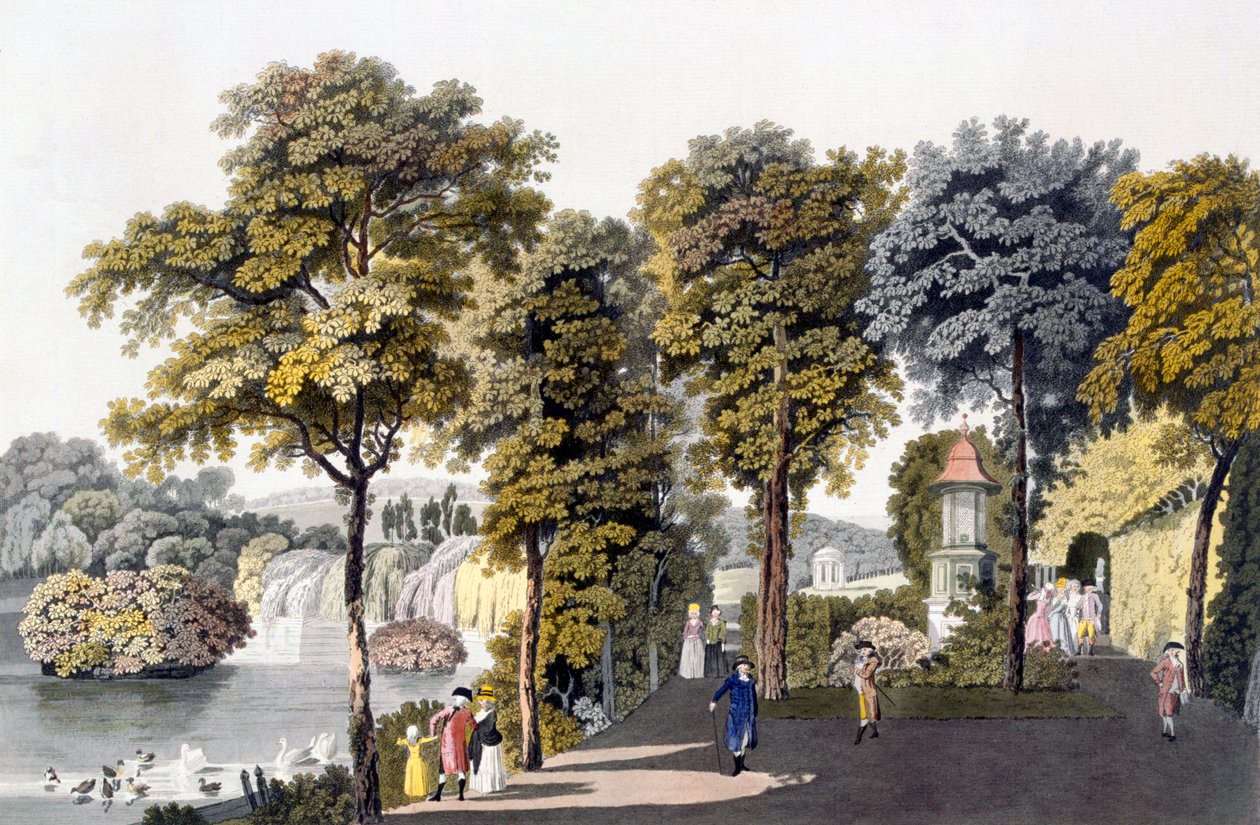 View of the Park at Neu-Waldeg, Dornbach, Vienna, 1792 by Laurenz Janscha