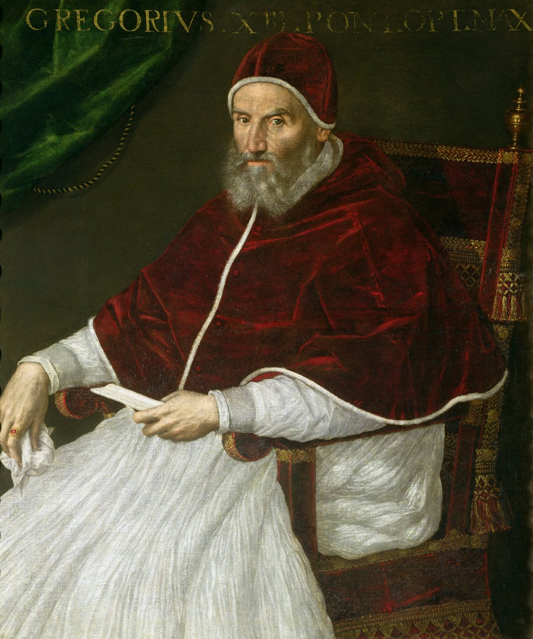 Portrait of Pope Gregory XIII (Ugo Buoncompagni) by Lavinia Fontana