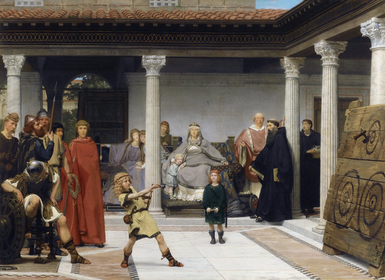 The Education of the Children of Clotilde and Clovis by Lawrence Alma-Tadema