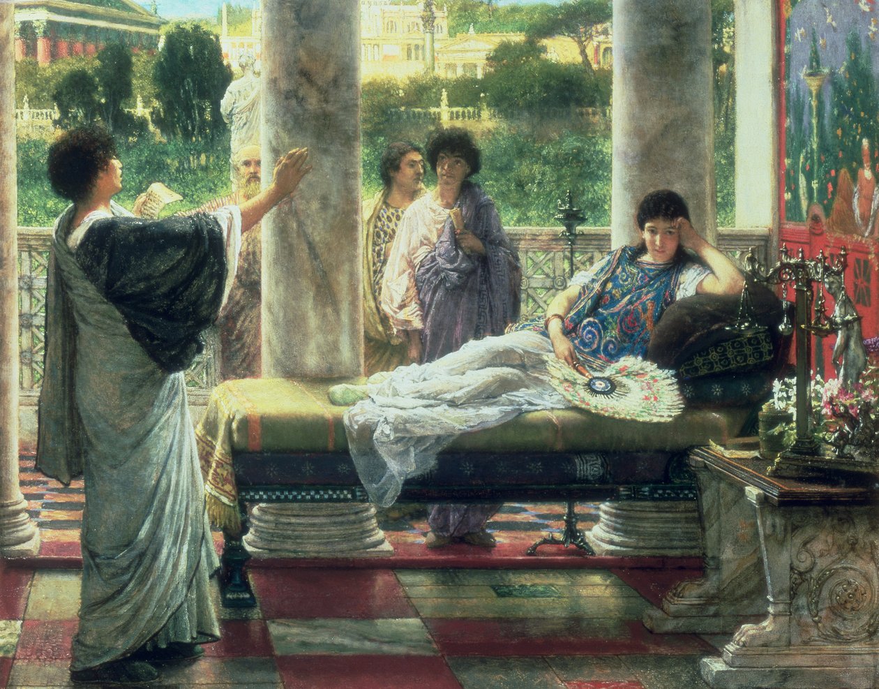 Catullus Reading his Poems at Lesbia