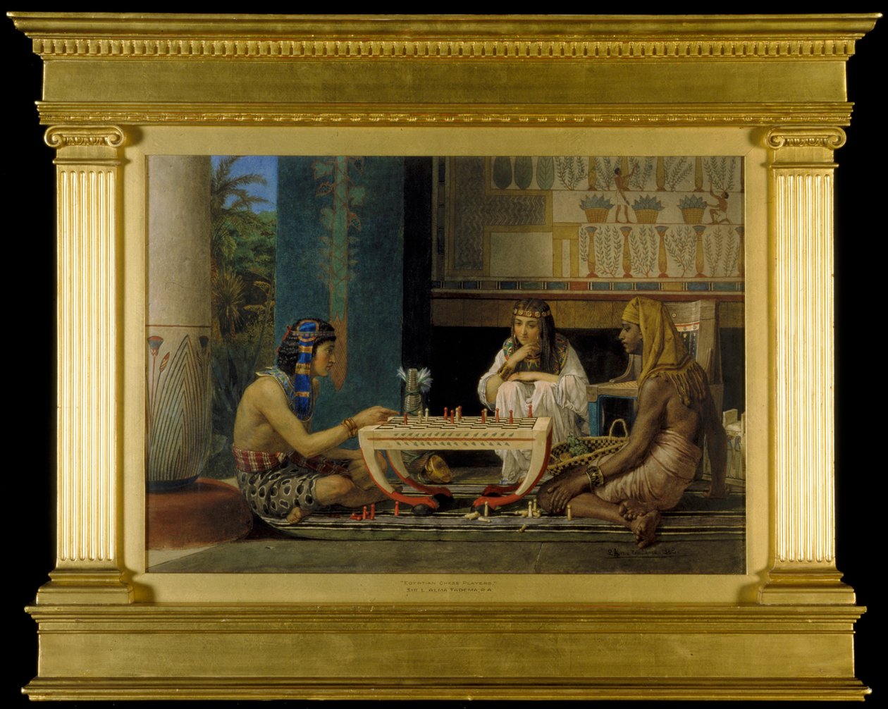 Egyptian Chess Players, 1865 by Lawrence Alma Tadema