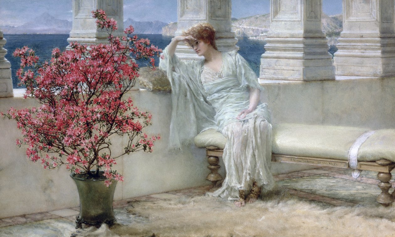 Her eyes are with her thoughts and they are far away, 1897 by Lawrence Alma Tadema