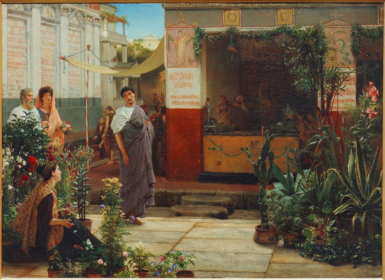 The Flower Market by Lawrence Alma Tadema