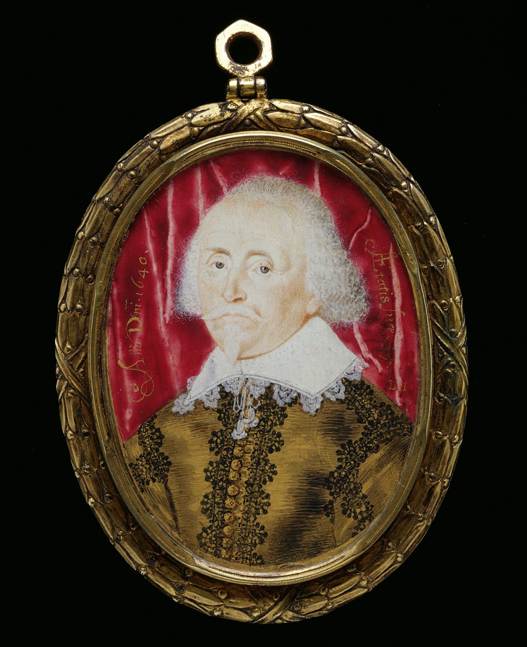 Portrait Miniature of an Unknown Man, 1640 by Lawrence Hilliard