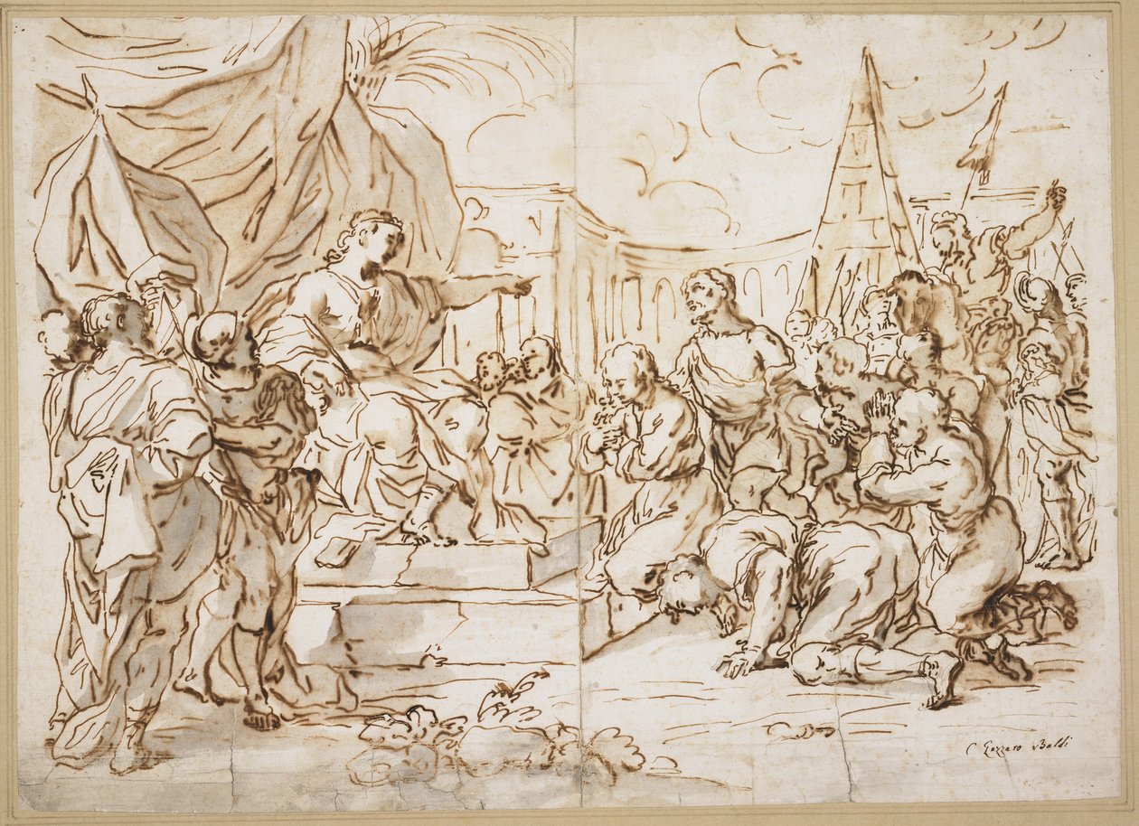 Joseph and His Brethren, Genesis 41 by Lazzaro Baldi