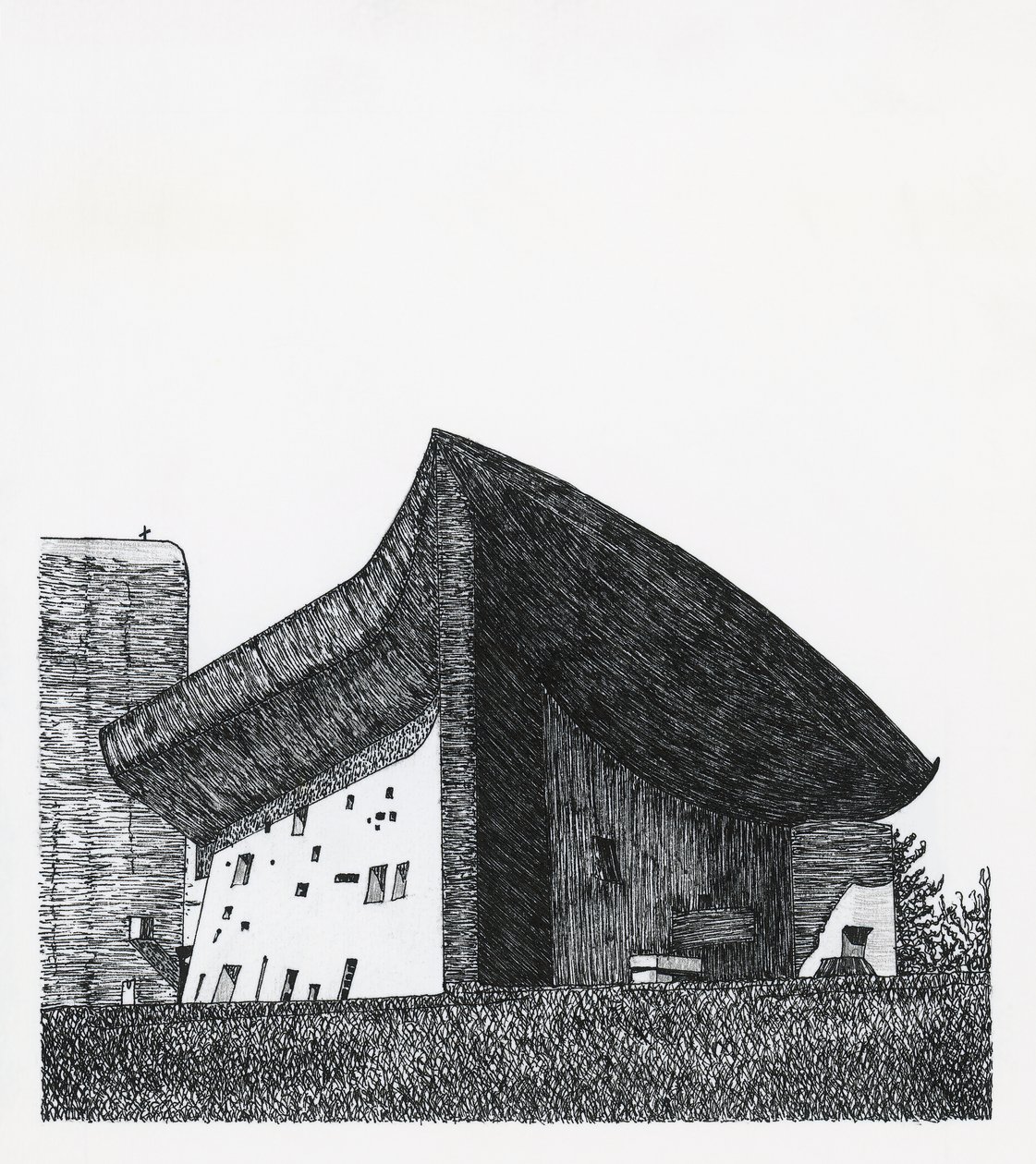 Chapel of Notre Dame du Haut in Ronchamp by Le Corbusier (1887 1965)