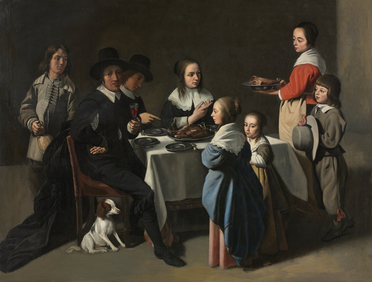 A Family Meal, c. 1645-55 or later by Le Nain Brothers