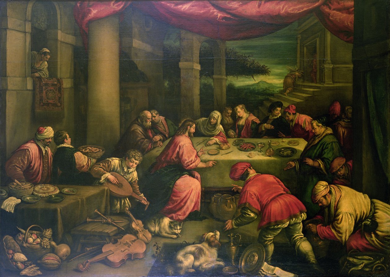 The Marriage at Cana by Leandro da Ponte Bassano