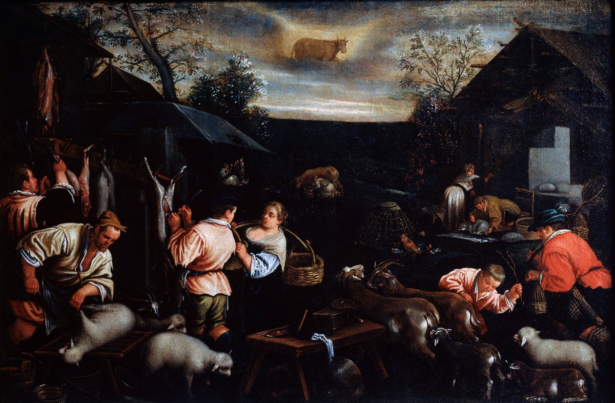 April from the Series The Seasons, Late 16th or Early 17th Century by Leandro Bassano