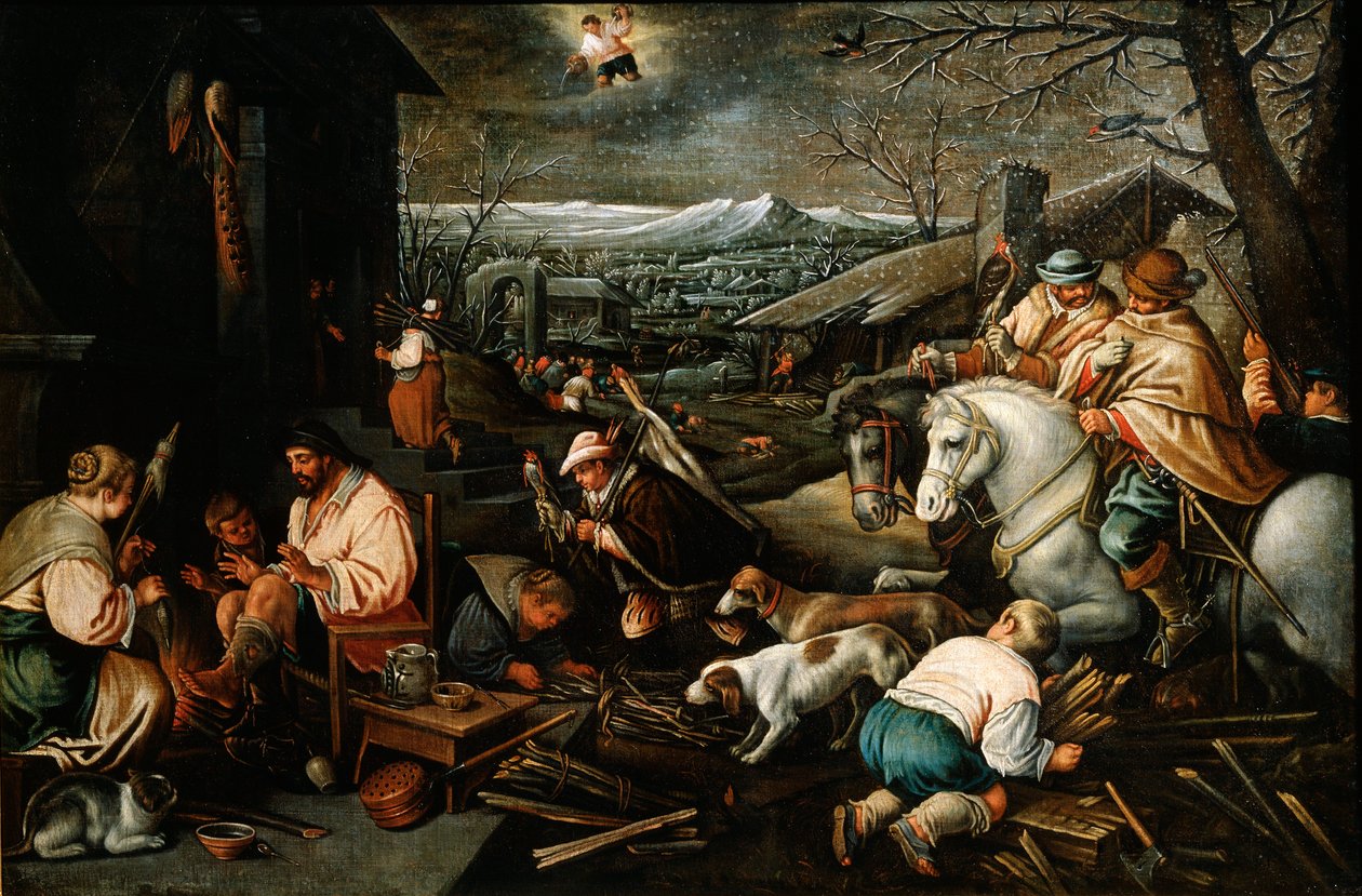 January from the Series The Seasons, late 16th or early 17th century by Leandro Bassano