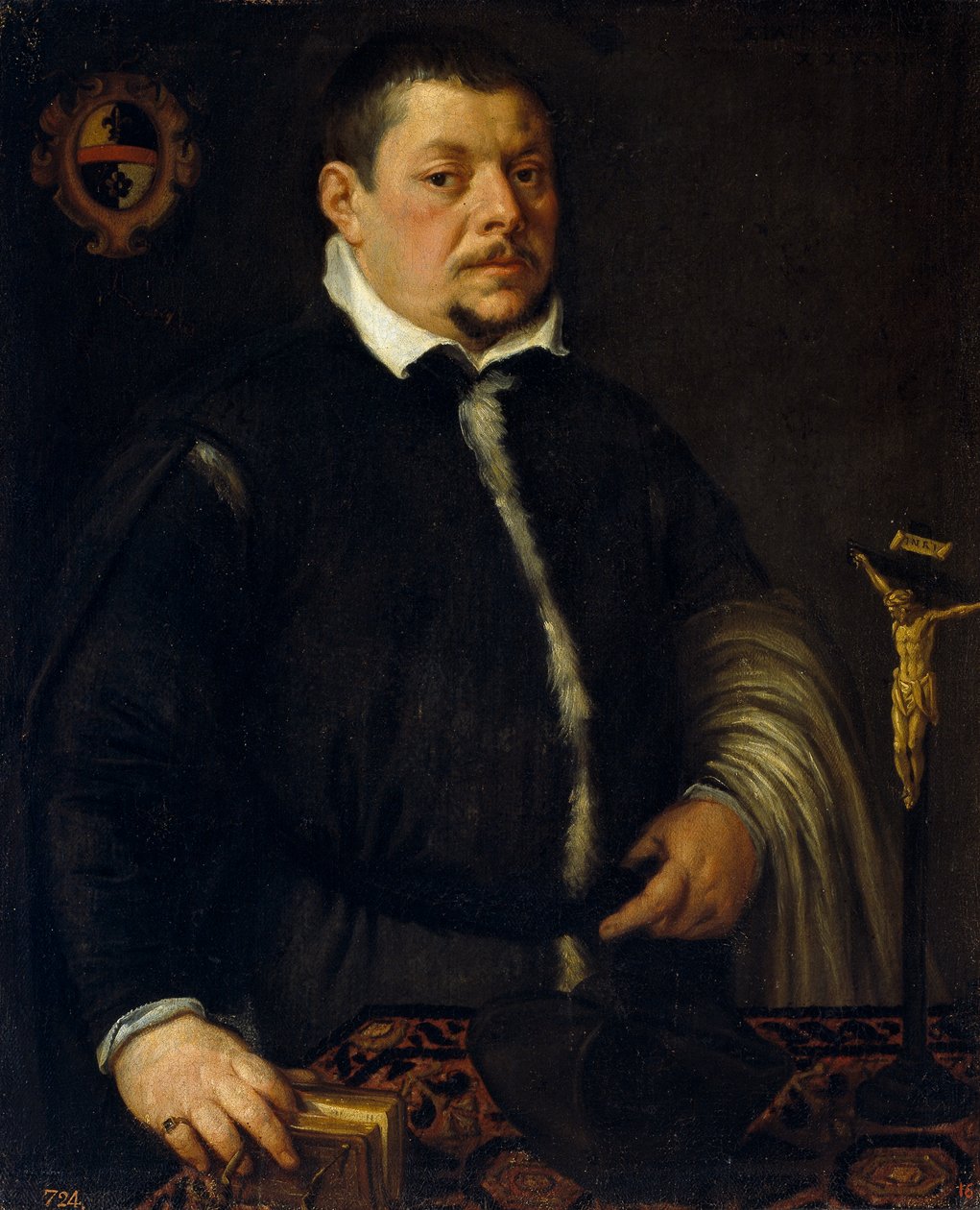 Magistrate with Crucifix by Leandro Bassano