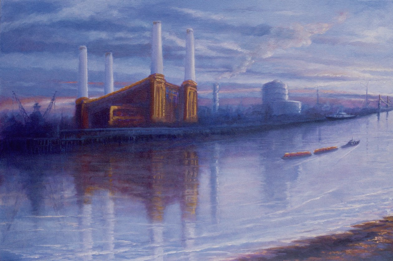 Old Glory, Battersea Power Station, Thames by Lee Campbell