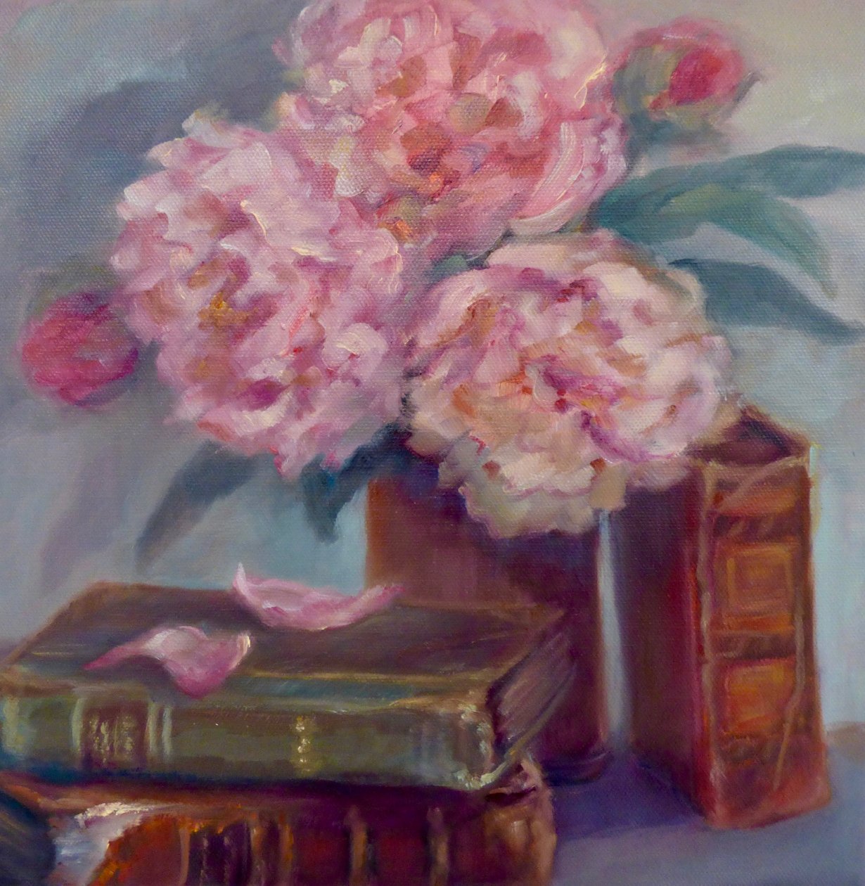 Peonies Pink by Lee Campbell