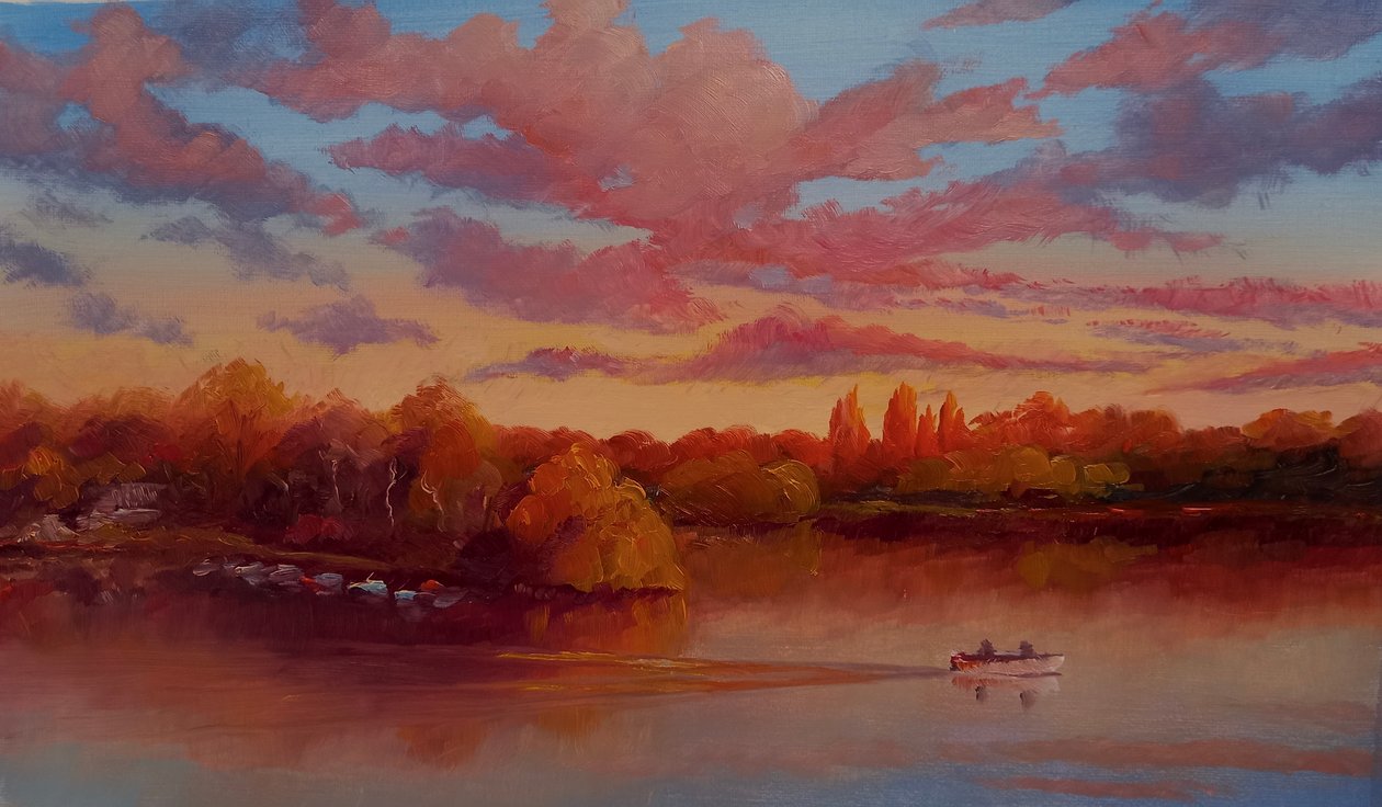 Eel Pie Sunrise, 2025 by Lee Campbell