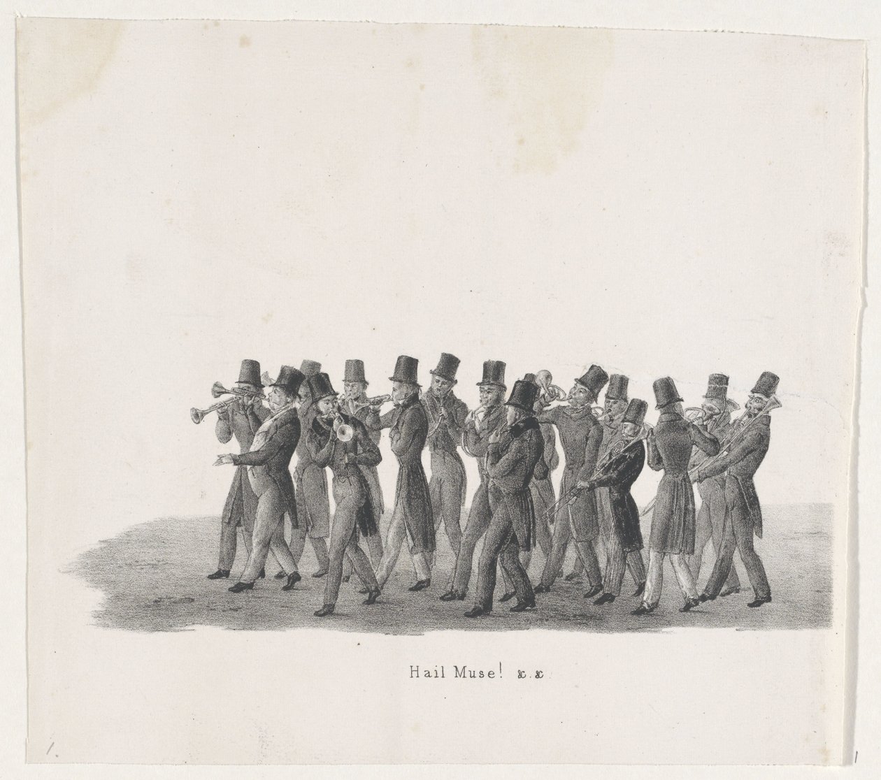 Musicians in the Parade of the Leiden Students, 1835 by Leendert Springer (I)