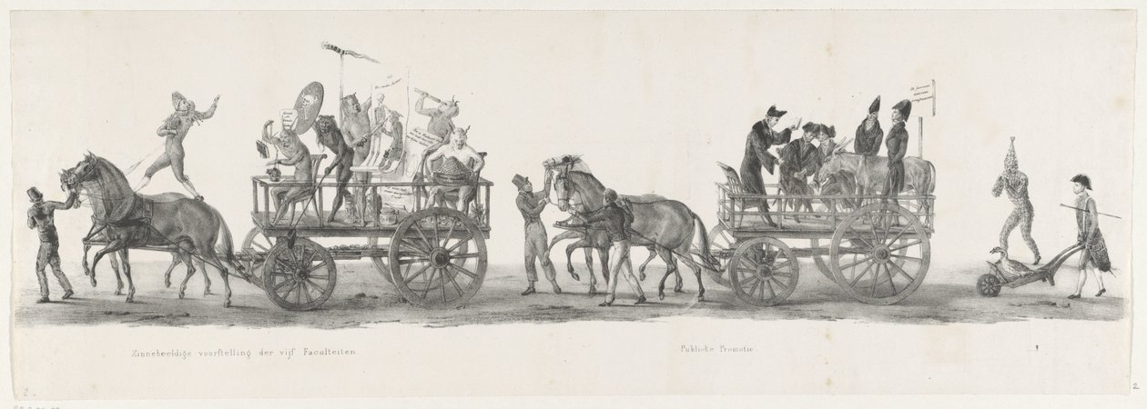 Five Faculties and a Public Promotion, 1835 by Leendert Springer (I)