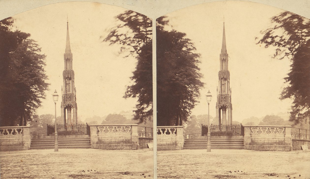 Group of 8 Early Stereograph Views of British Monuments, Memorials, and Tombs, 1850s-1910s by Lennie