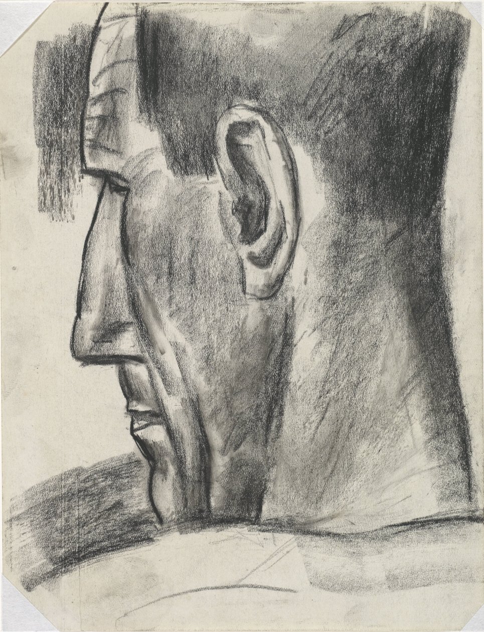 Head of Man Seen from Behind and in Profile by Leo Gestel