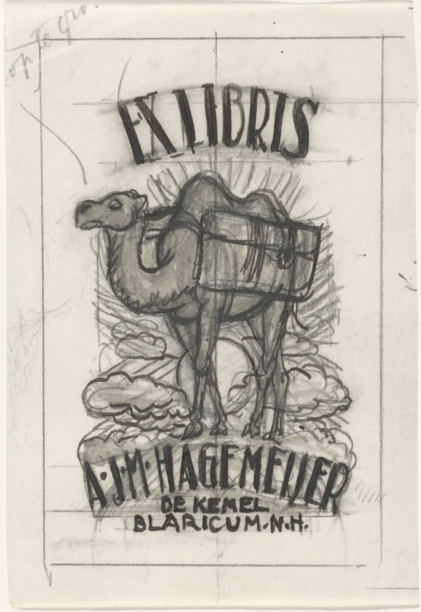 Design for a Bookplate of Antonius Johannes Maria Hagemeijer by Leo Gestel