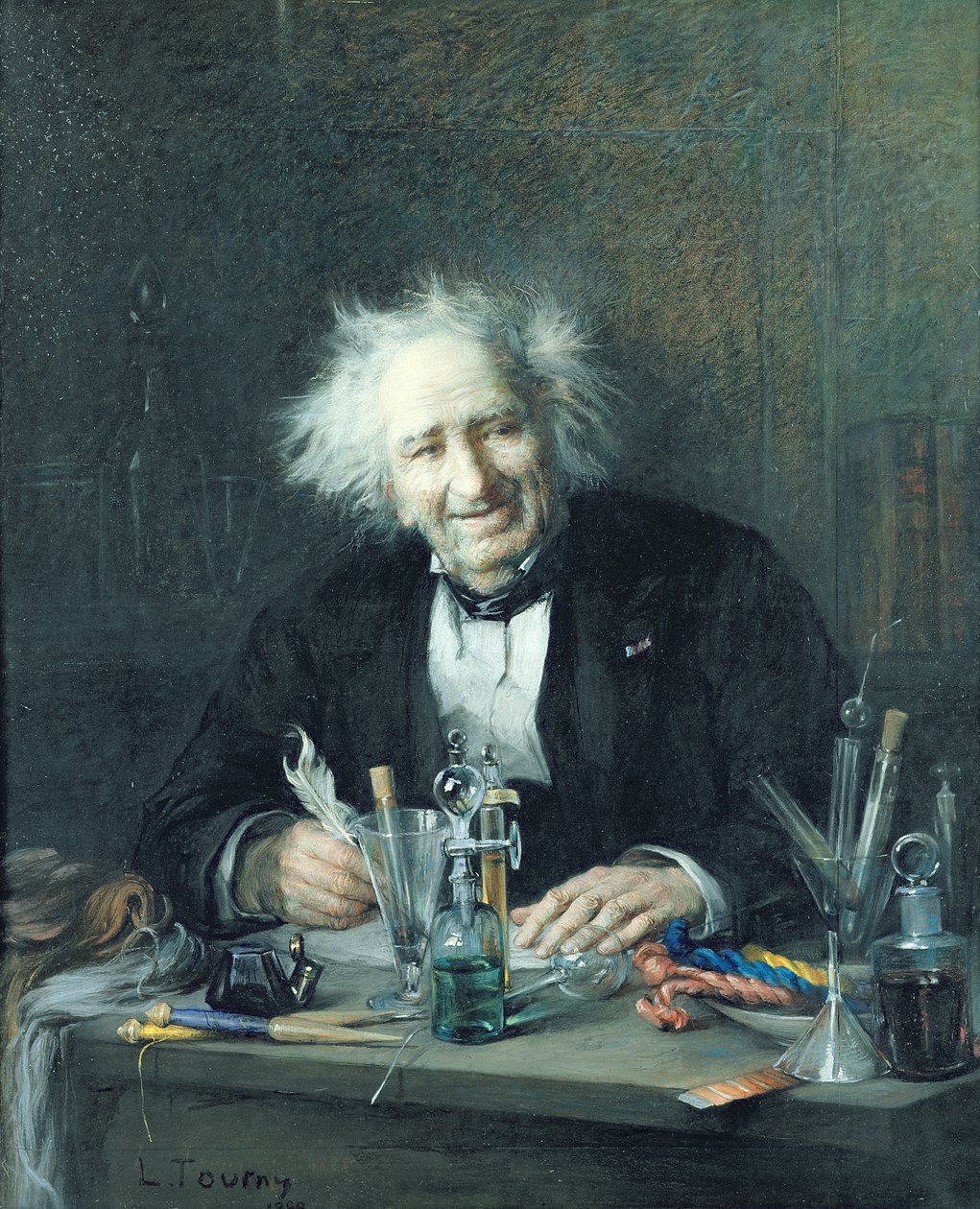 Portrait of Michel-Eugene Chevreul by Leon Auguste Tourny