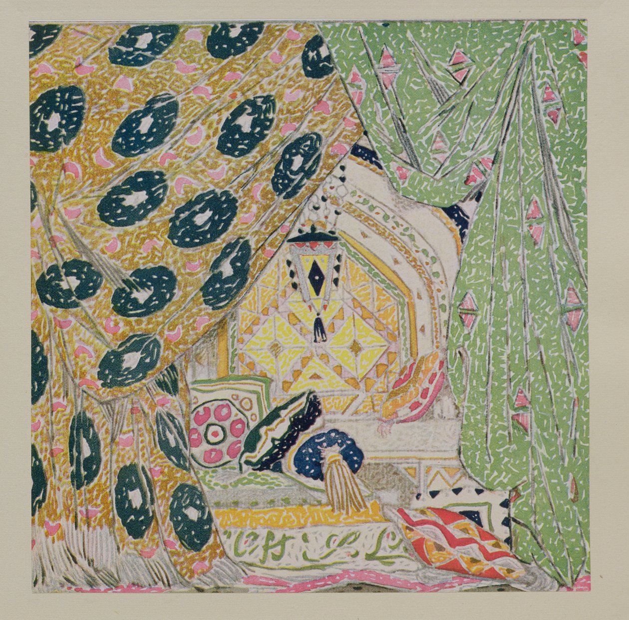 Oriental Scenery Design by Leon Bakst