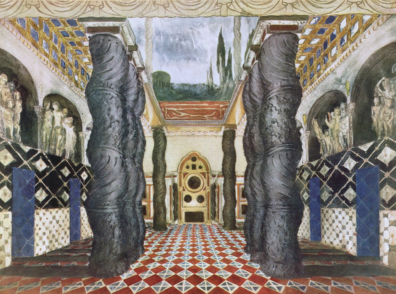 Scenery Design for the Imperial Palace, from The Martyr of St. Sebastian by Leon Bakst