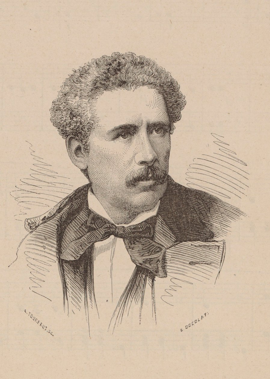Portrait of the Composer Olivier Métra by Leon Alexandre Tourfaut