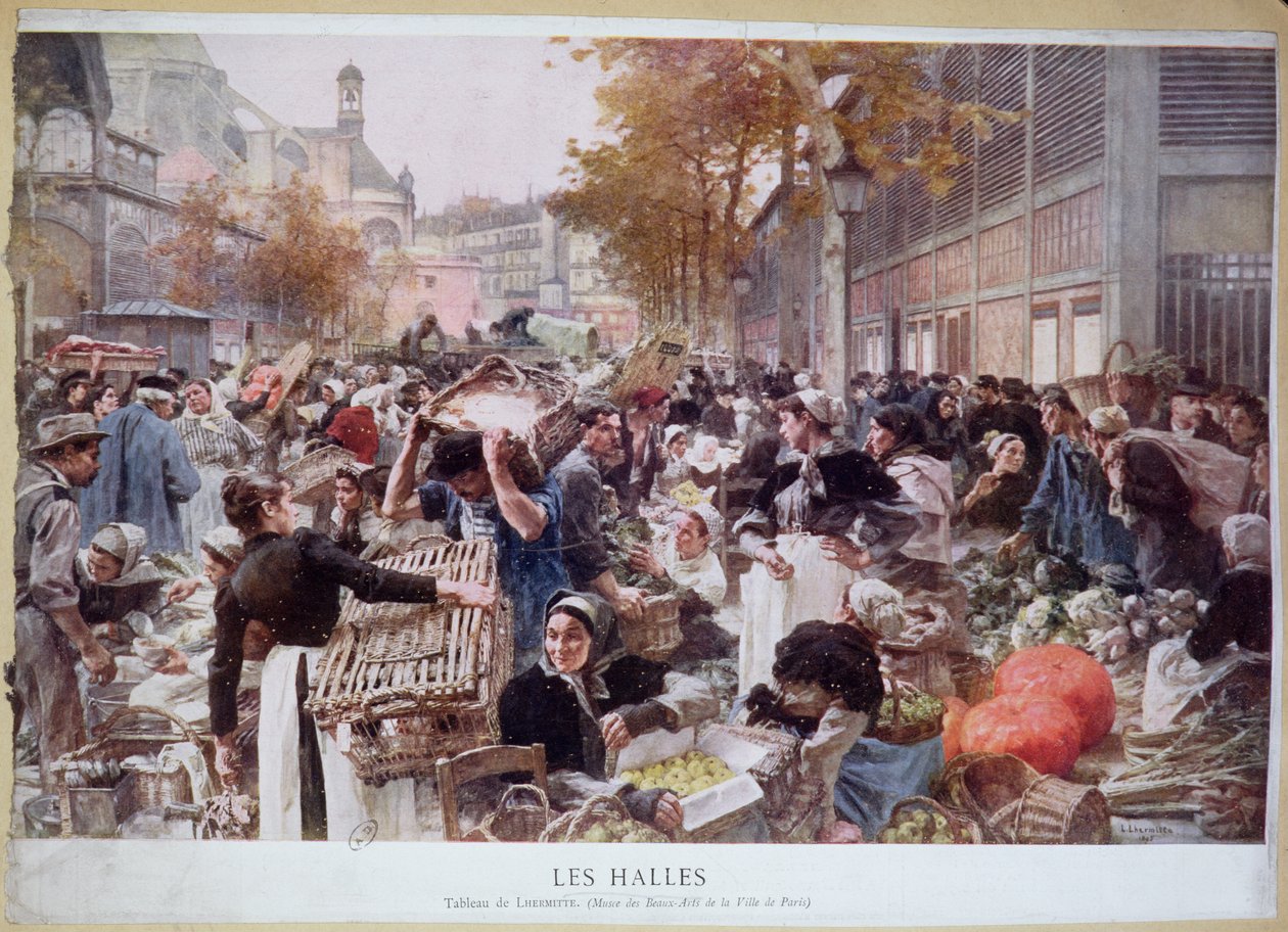 Les Halles by Leon Augustin Lhermitte