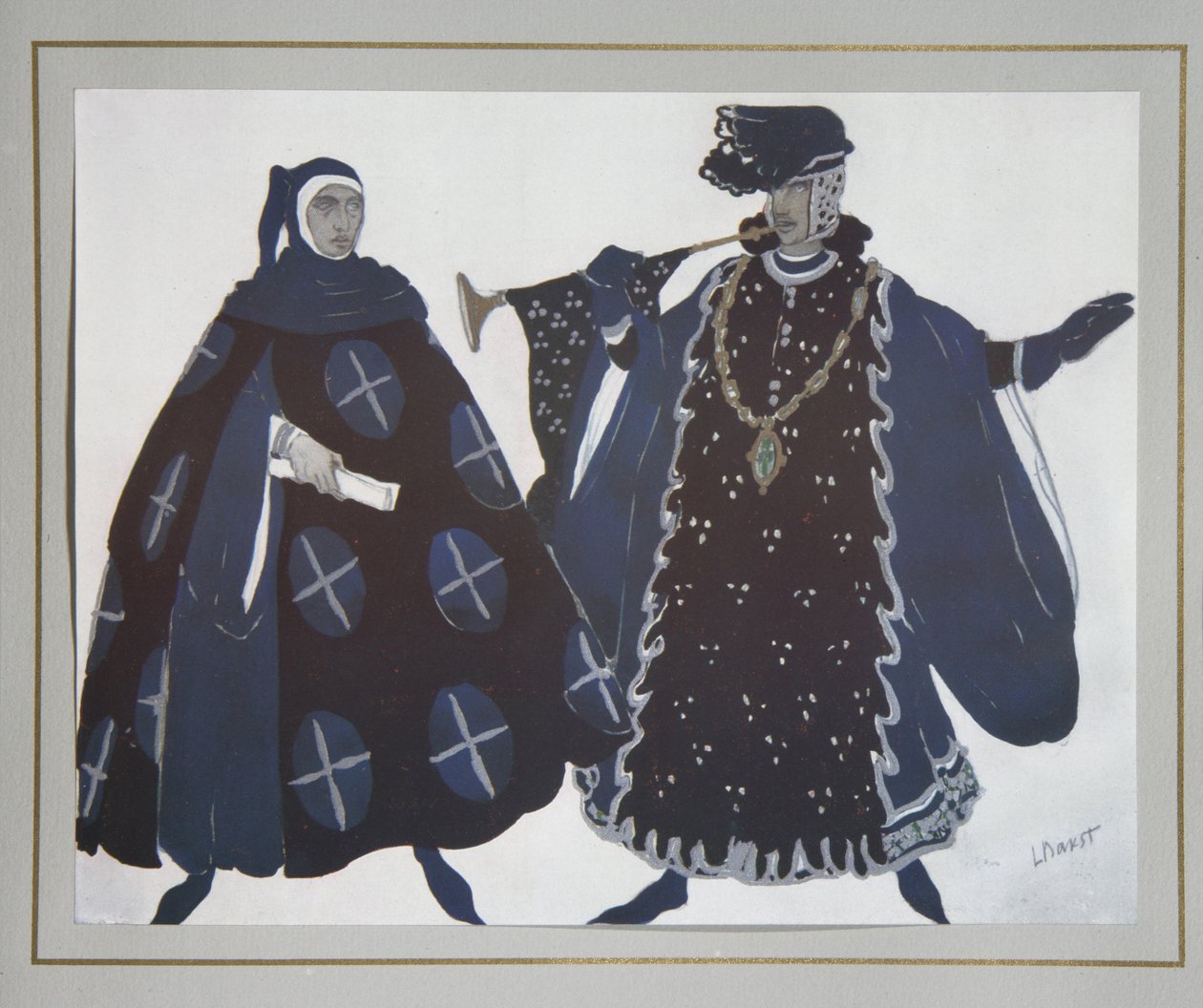 Costume Design for the Play The Martyrdom of St. Sebastian by Gabriele D