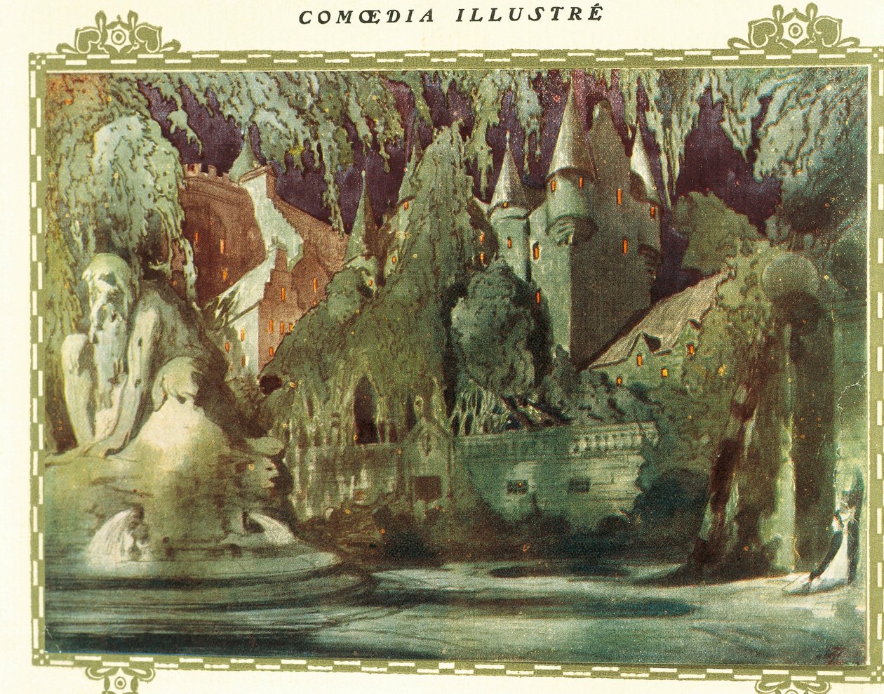 Scene from Boris Godunov by Modest Petrovic Musorgskij by Leon Bakst