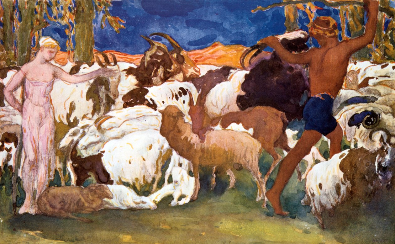 Set design for a Ballets Russes production of Ravel