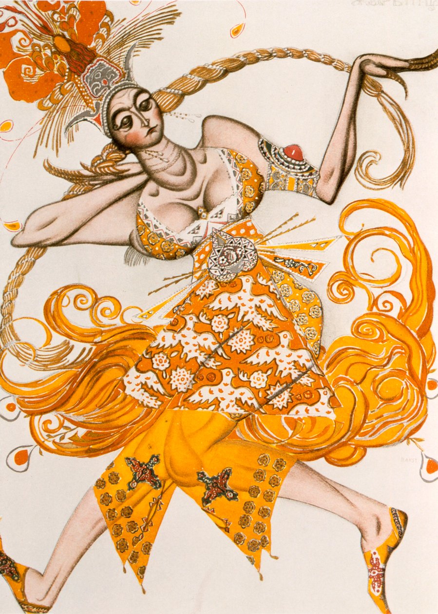 The Firebird, Costume for The Firebird, the Ballet by Igor Stravinsky by Leon Bakst