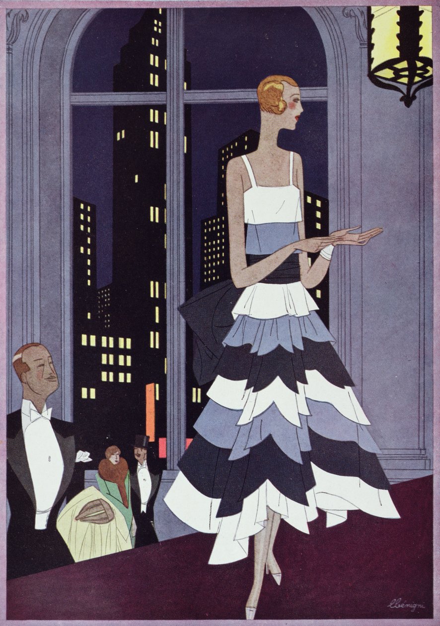 Under the Eyes of New York Skyscrapers, fashion plate from 