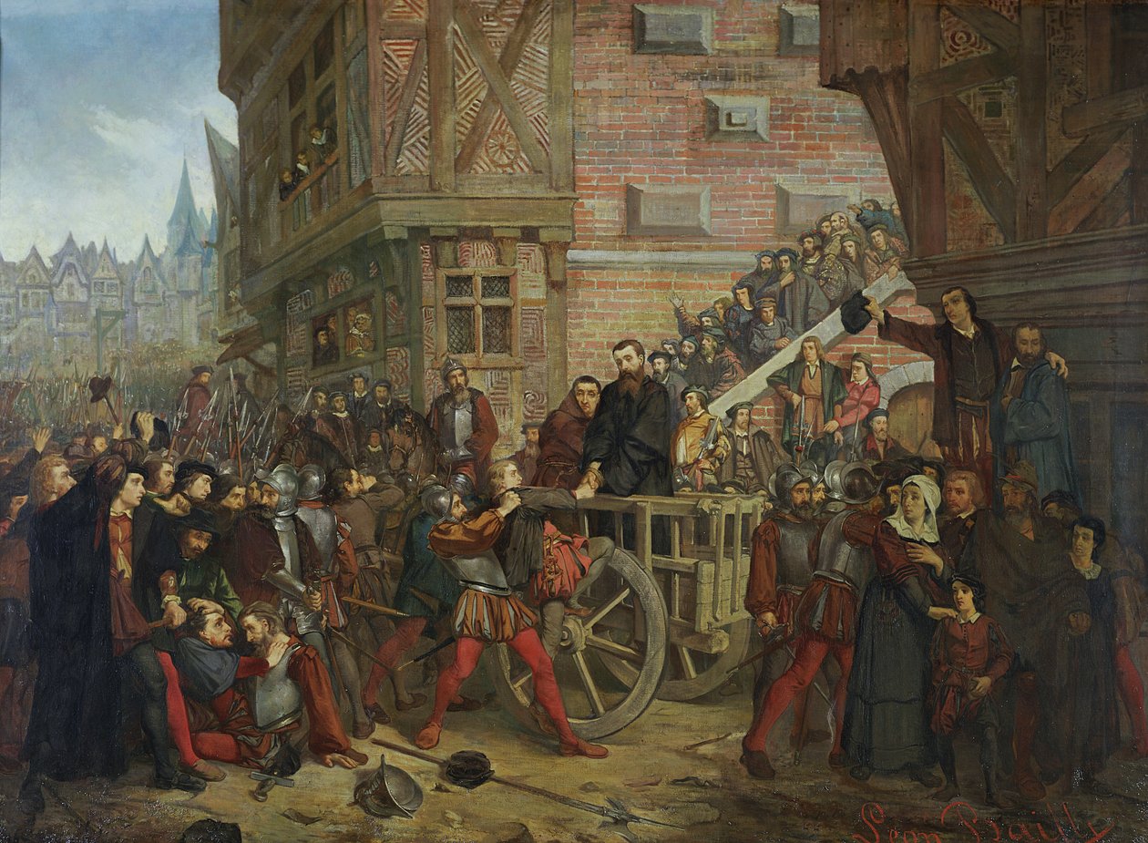 Torture of Etienne Dolet by Leon Charles Adrien Bailly