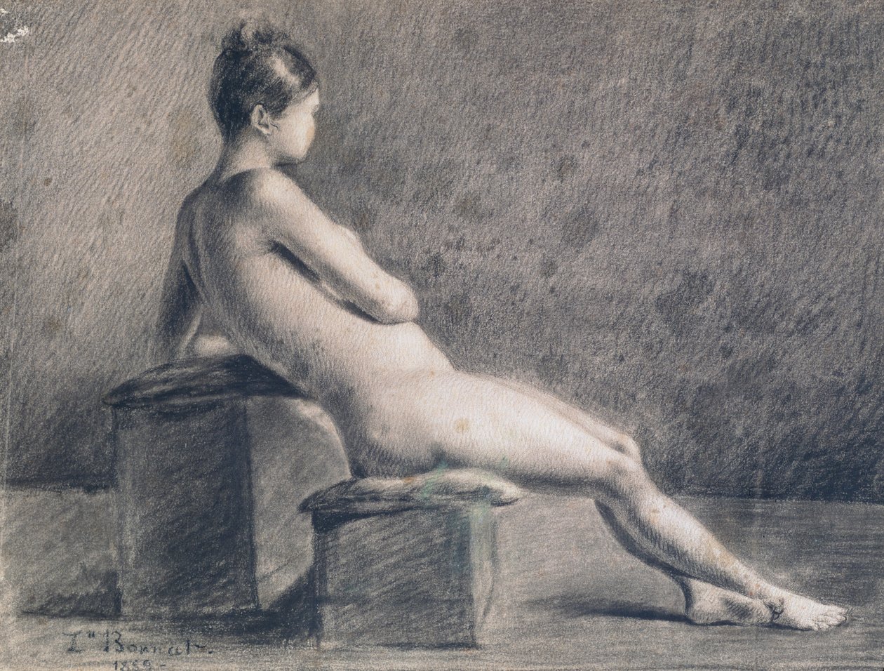 Model in Profile, c1853-1922 by Leon Joseph Florentin Bonnat